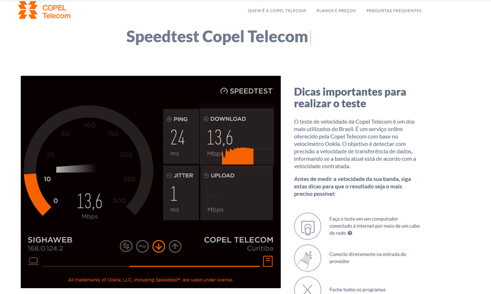 Copel (Speed Test)